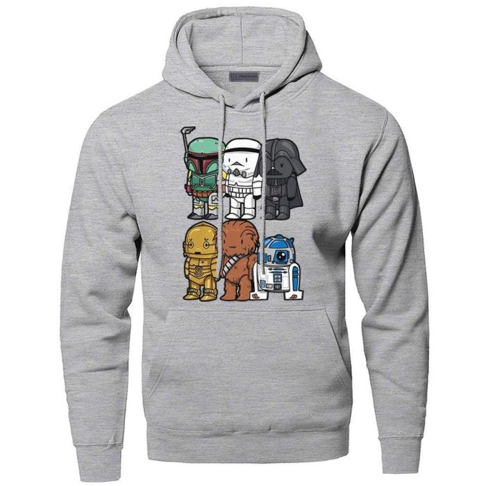 Star Wars Hoodies Sweatshirts Men Yoda Darth Vader Hooded Sweatshirt Hoodie Winter Autumn Fleece Streetwear Starwars Sportswear