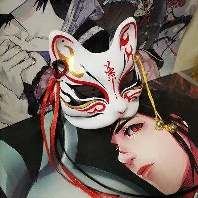 Japanese Wei Wuxian Private Fox Mask Halloween Cosplay Costumes Props