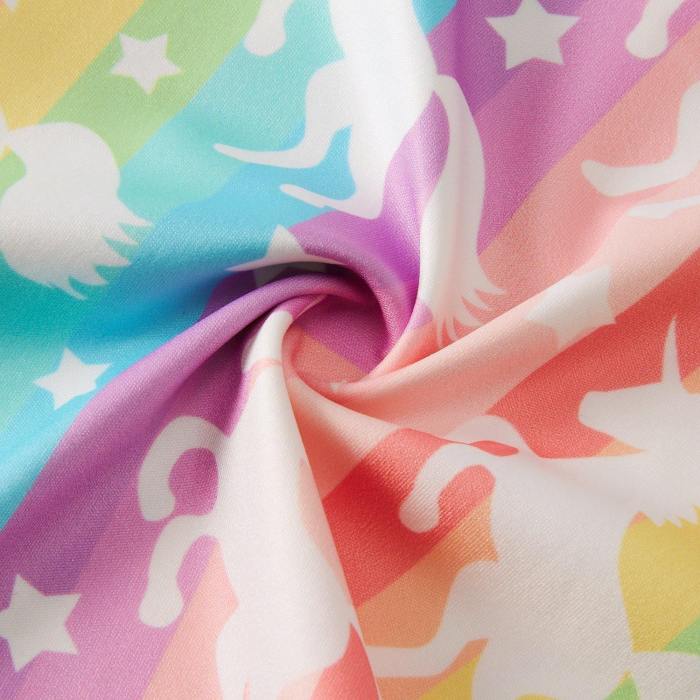 Girls Princess Summer Rainbow Unicorn Dresses