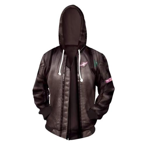 Game Cyber Punks  Hoodie Cosplay Costume Thor Sweatshirts Jacket Coat Zipper