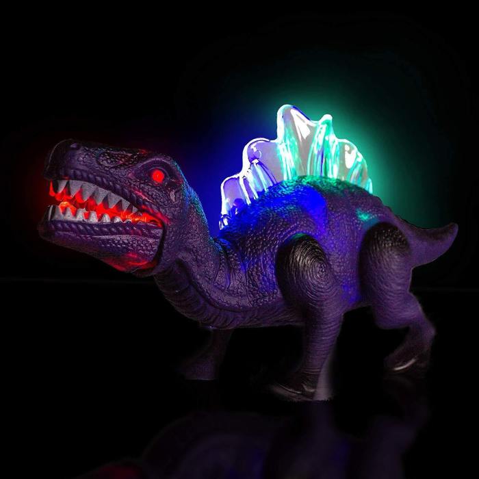 Led Light Up And Walking Realistic Dinosaur With Sound Dinosaur Toys For Kids