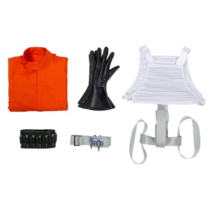 Star Wars X-Wing Rebel Uniform Outfit Pilot Jumpsuit Cosplay Costume