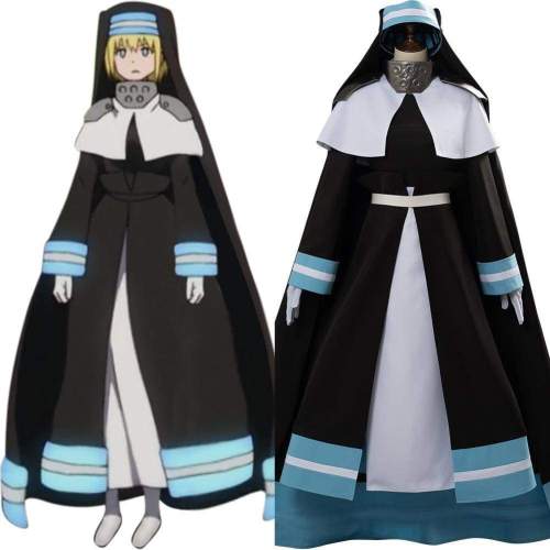 Fire Force Iris Fire Fighting Cosplay Costume