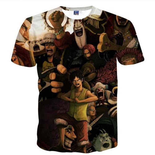 One Piece T-Shirt - Monkey D Luffy Tee 3D Print T-Shirt Csso036