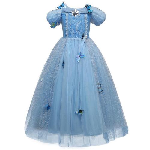 Cinderella Princess Snow Queen Girls Dress Kids Party Cosplay Costumes