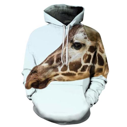Giraffe Face 3D - Sweatshirt, Hoodie, Pullover
