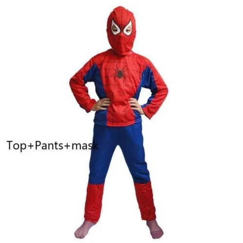 Spider Man Children Clothing Sets Spiderman Halloween Party Cosplay Costume Kids Long Sleeve Super Hero Batman Suits