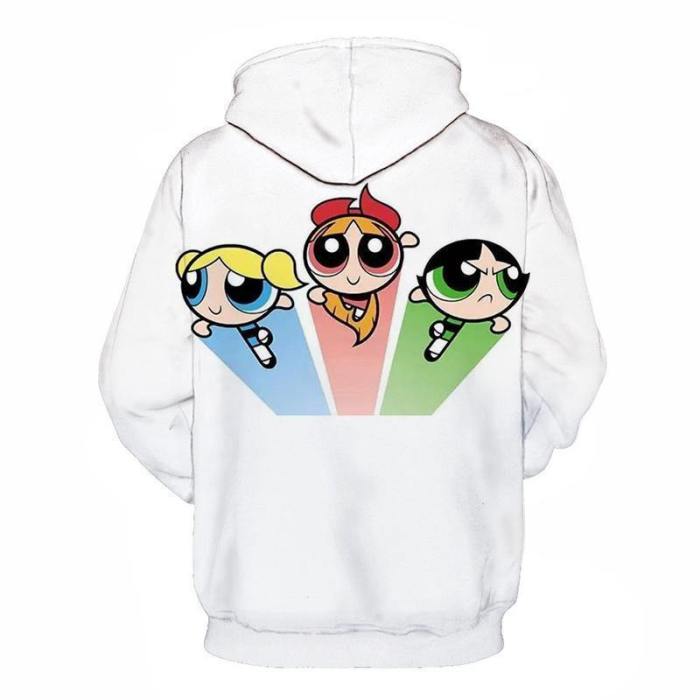 Powerpuff Girls Cartoon 3D - Sweatshirt, Hoodie, Pullover