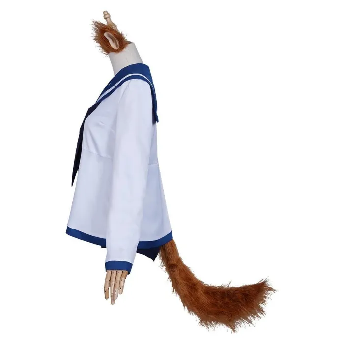 Strike Witches Miyafuji Yoshika Sailor Suit Dress Swimwear Outfits Halloween Carnival Suit Cosplay Costume