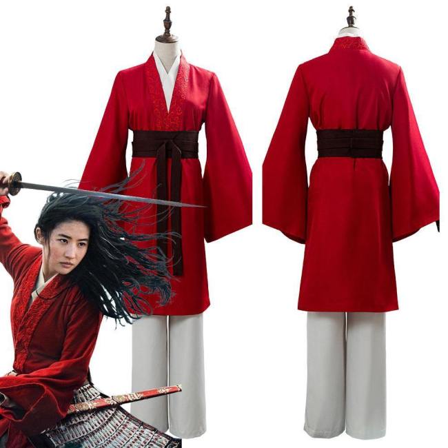 Movie Mulan Womens Garments Mulan Hanfu Cosplay Costume