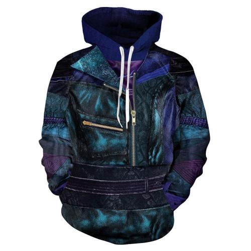 Unisex Mal Hoodies Descendants 3 Pullover 3D Print Jacket Sweatshirt