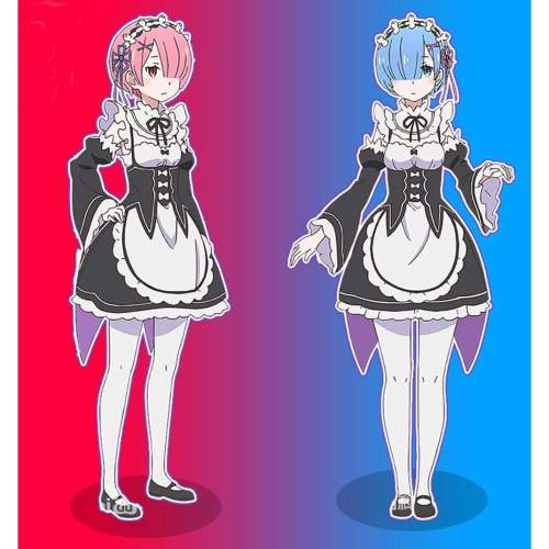 Re:Life In A Different World From Zero Rem Ram Cosplay Costume Dress Maid Suit