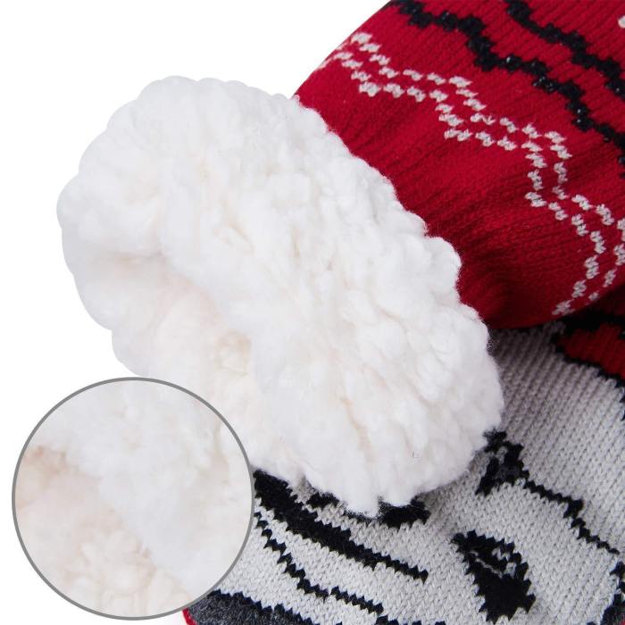 Slipper Socks Women'S Winter Super Soft Warm Cozy Fuzzy Knit Christmas Socks Gift Slipper Socks