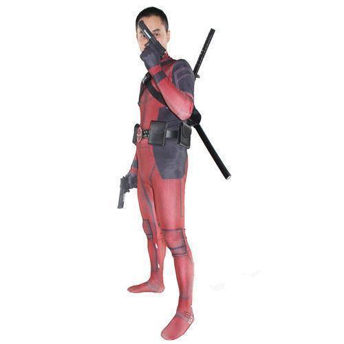 Adult  Deadpool Cosplay Jumpsuit Spandex Zentai Suit