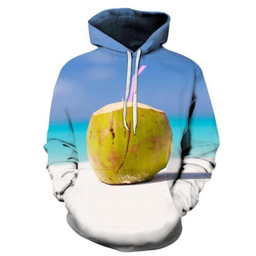 Tropical Coconut 3D - Sweatshirt, Hoodie, Pullover
