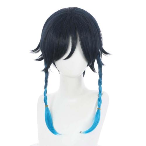 Game Genshin Impact Venti Heat Resistant Synthetic Hair Carnival Halloween Party Props Cosplay Wig