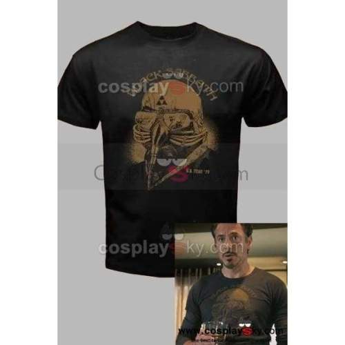 The Avengers Black Sabbath Iron Man Tony Stark T-Shirt Tee