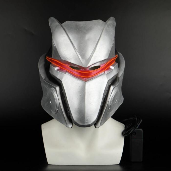 Game Fortnite Omega Mask With Led Light Halloween Cosplay Mask