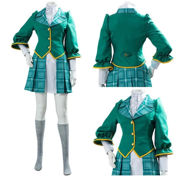 Game Project Sakura War Claris School Uniform Cosplay Costume