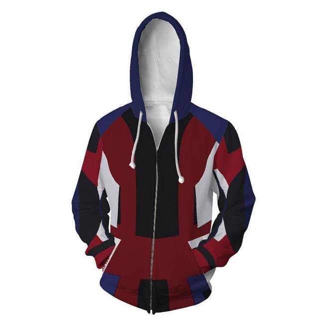 Unisex Evie Hoodies Descendants 3 Zip Up 3D Print Jacket Sweatshirt