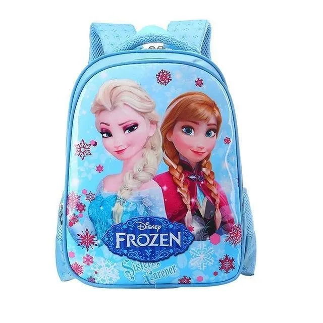Mickey Minnie Mouse Plush Backpacks  Frozen Elsa Anna Snow Queen Princess Cars Kids  School Bag Girls Boys Gift