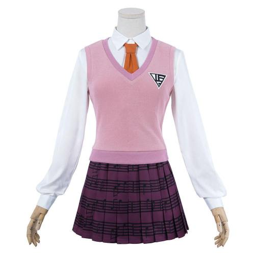 Danganronpa V3: Killing Harmony-Akamatsu Kaede Uniform Skirt Outfits Halloween Carnival Suit Cosplay Costume