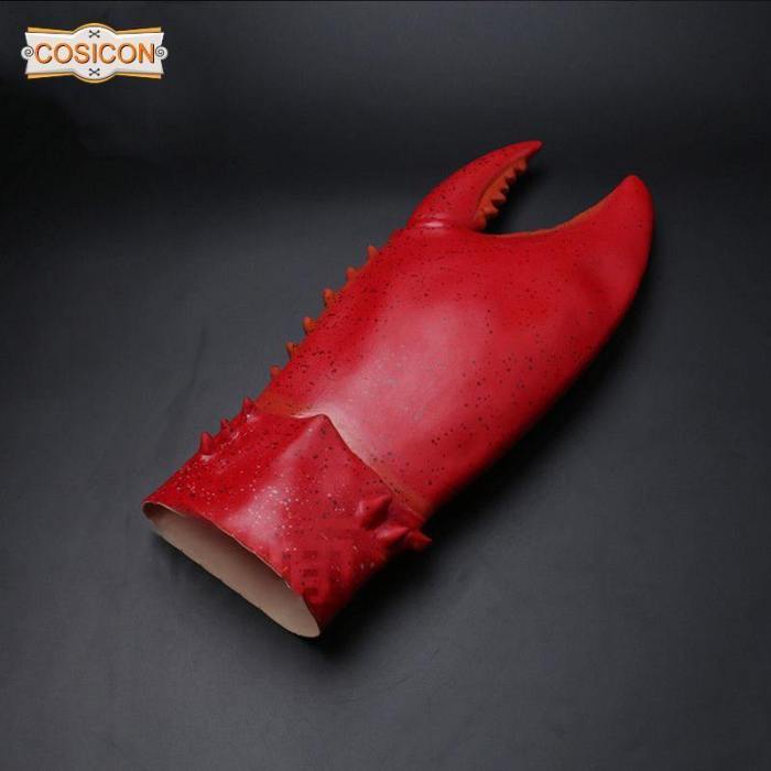 Lobster Crab Claw Red Latex Gloves Halloweeen Cosplay Props