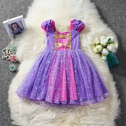 Sophia Rapunzel Girl Skirt Girl With Purple Dress