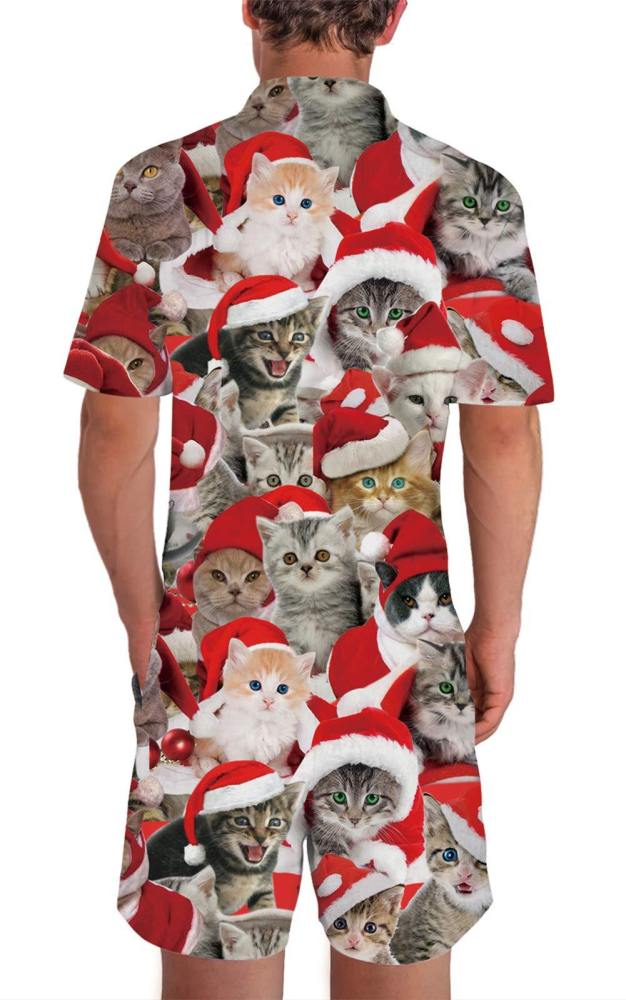 Men'S Ugly Christmas Rompers