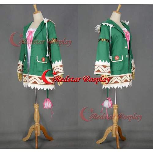 Date A Live Yoshino Cosplay Costume Green Rabbit Jacket Cosplay Hoodie Custom In Any Size