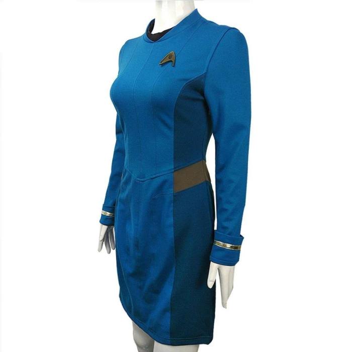 Star Trek Female Duty Uniform Dress Cosplay Costumes For Halloween