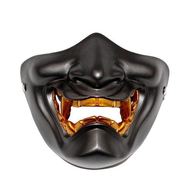Tooth Decay Evil Demon Monster Kabuki Samurai Half Cover Helmet Props
