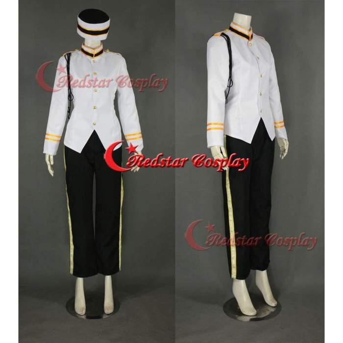 Bellhop Cosplay Costume (White Uniform) From The Twilight Zone Tower Of Terror