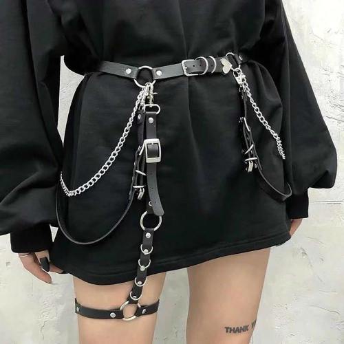 Sexy Punk Adjustable Leather Waist Belt