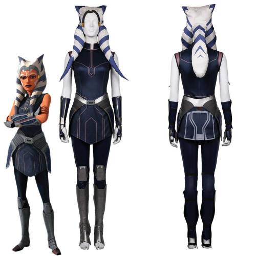 Star Wars: The Clone Wars Season 7-Ahsoka Tano Dress Outfits Halloween Carnival Suit Cosplay Costume
