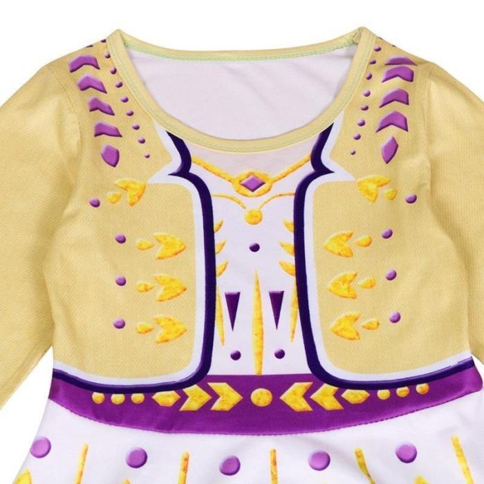 Fancy 4-10Y Baby Girl Princess Elsa Dress For Girls Clothing Wear Cosplay Elza Costume Halloween Christmas Party Gift