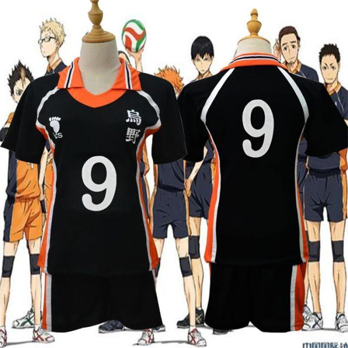 Haikyuu Karasuno High School Volleyball Sportswear Jerseys Uniforms