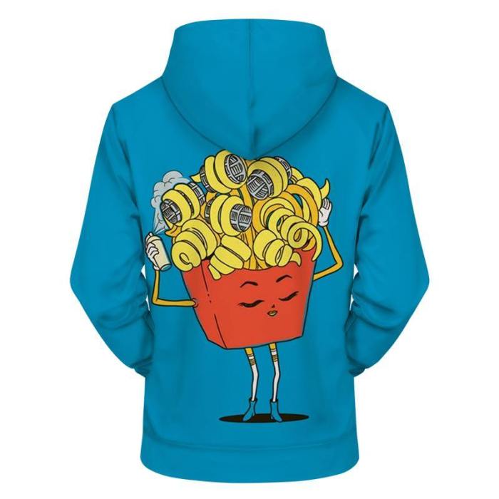 Curly Fries 3D - Sweatshirt, Hoodie, Pullover