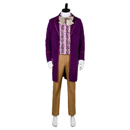 Willy Wonka And The Chocolate Factory  Costume - Coat,Vest,Bow Tie,Pants