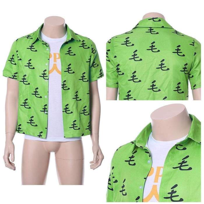 One Punch Man Saitama Oppai Casual Shirt Tee Green Ver.