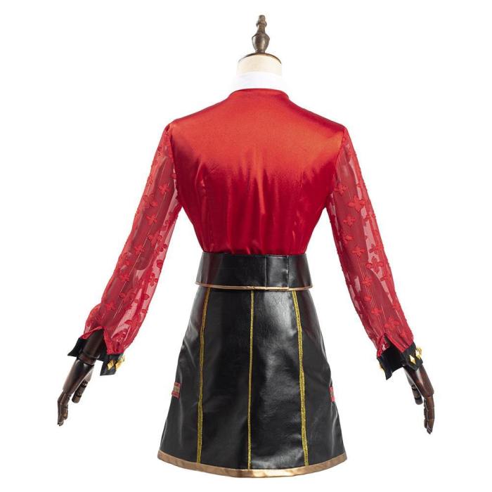 Game Fgo Fate Grand Order Ereshkigal Women Red Shirt Skirt Outfits Halloween Carnival Suit Cosplay Costume