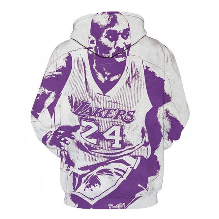Purple Kobe Bryant 3D - Sweatshirt, Hoodie, Pullover