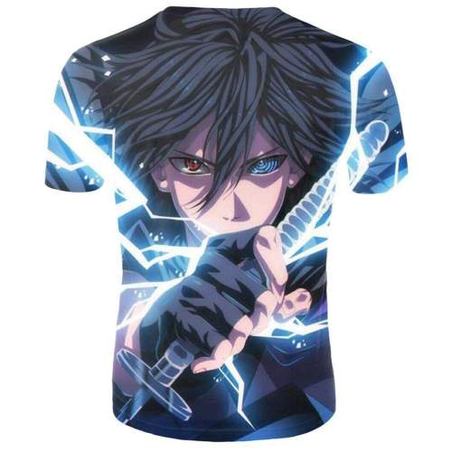 Naruto T-Shirt - Uchiha Sasuke Anime T-Shirt Cps800