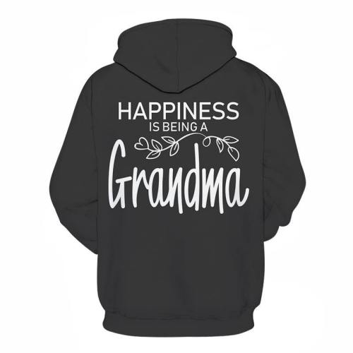 Happiness Black Grandma 3D - Sweatshirt, Hoodie, Pullover