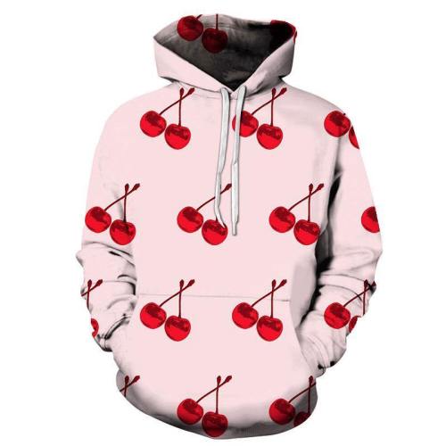 Red Cherries 3D Sweatshirt Hoodie Pullover