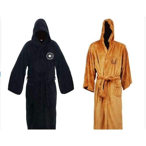 Star Wars Darth Vader Flannel Terry Jedi Adult Bathrobe Robes Halloween Cosplay Costume for Men Sleepwear