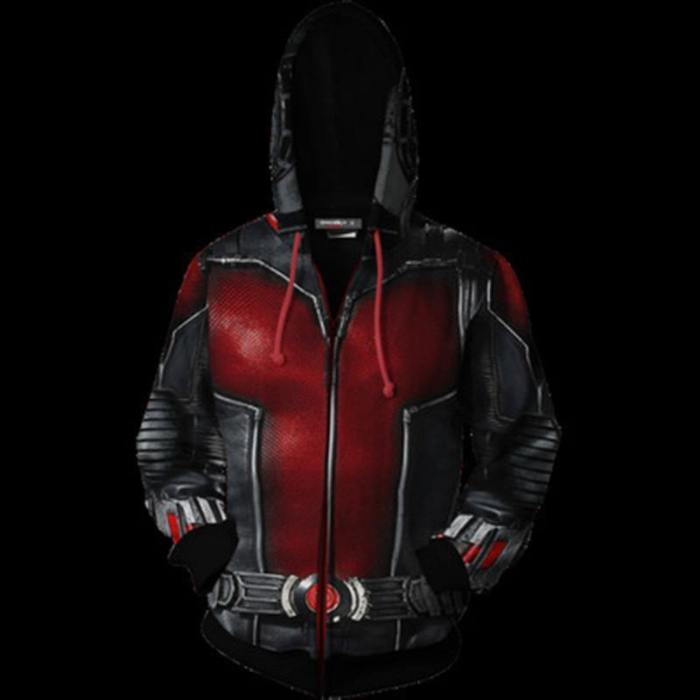 Avengers: Endgame Ant-Man Hoodie Hank Pym Cosplay Costume Sweatshirts Jacket Coat