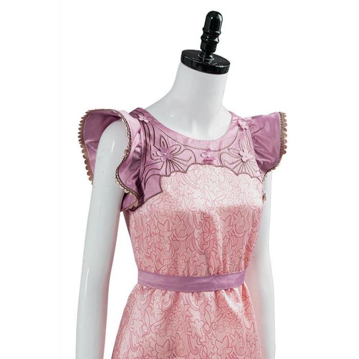 Final Fantasy Vii:7 Remake Aerith Wall Market The Honeybee Inn Pink Short Dress Cosplay Costume