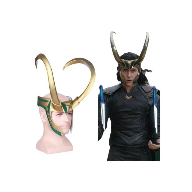 Thor 3 Ragnarok Loki Helmet Mask Cosplay Props