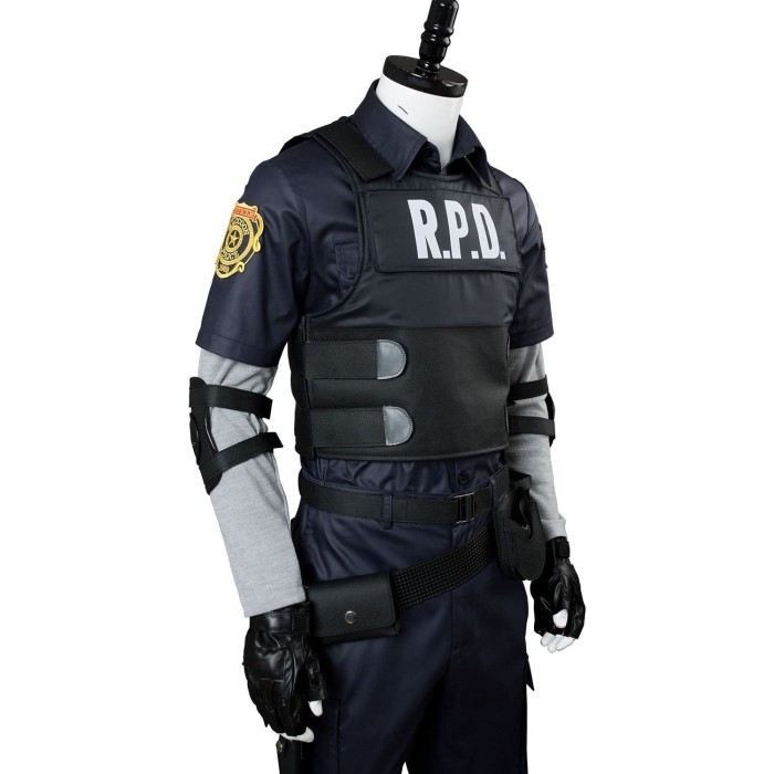 Video Game Resident Evil 2 Remake Re Leon Scott Kennedy Outfit Cosplay Costume